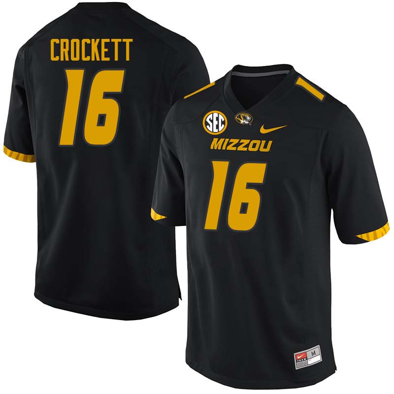 Men #16 Damarea Crockett Missouri Tigers College Football Jerseys Sale-Black